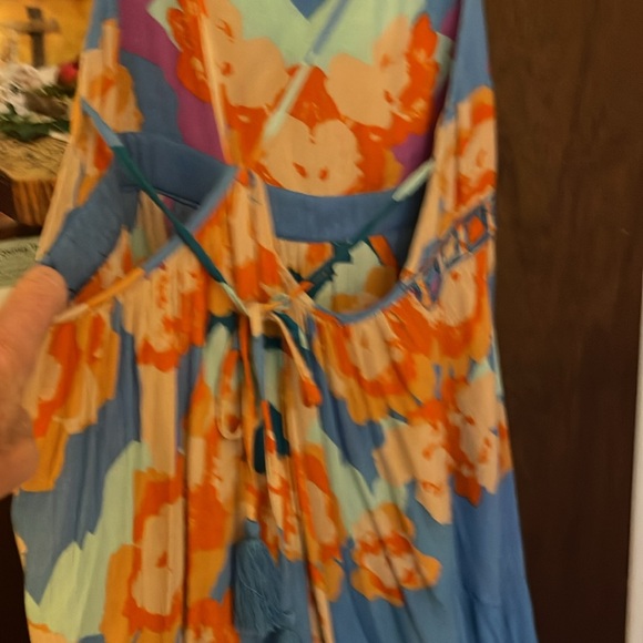 Brand new free people sundress no back just ties extra small no tag - Picture 2 of 4